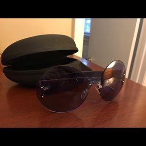 Armani Round Purple Sunglasses